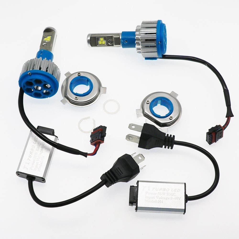 blue halogen headlights