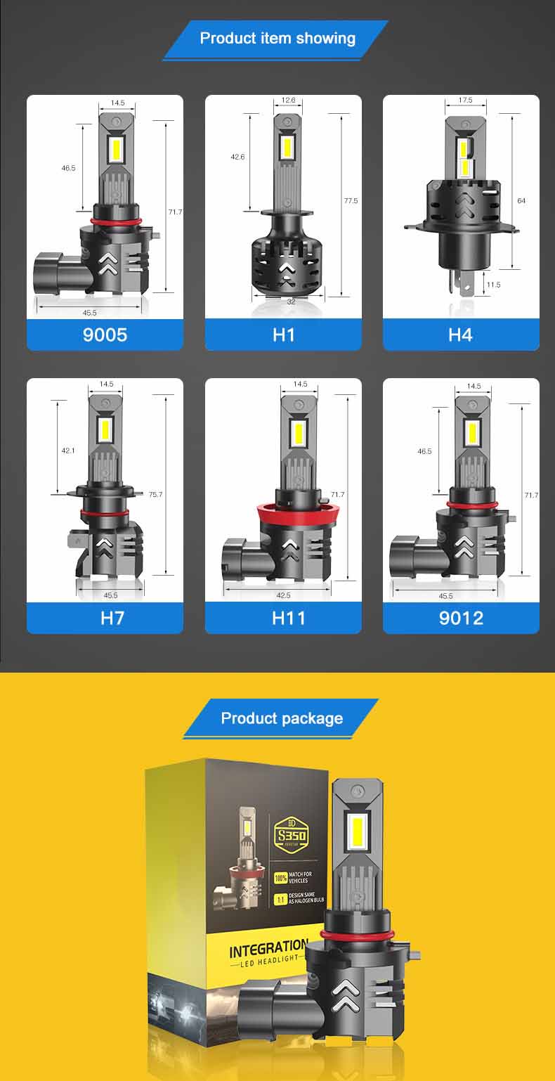 9012 plug and play headlights 6500k