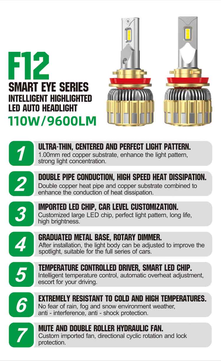 h4 led headlight for car