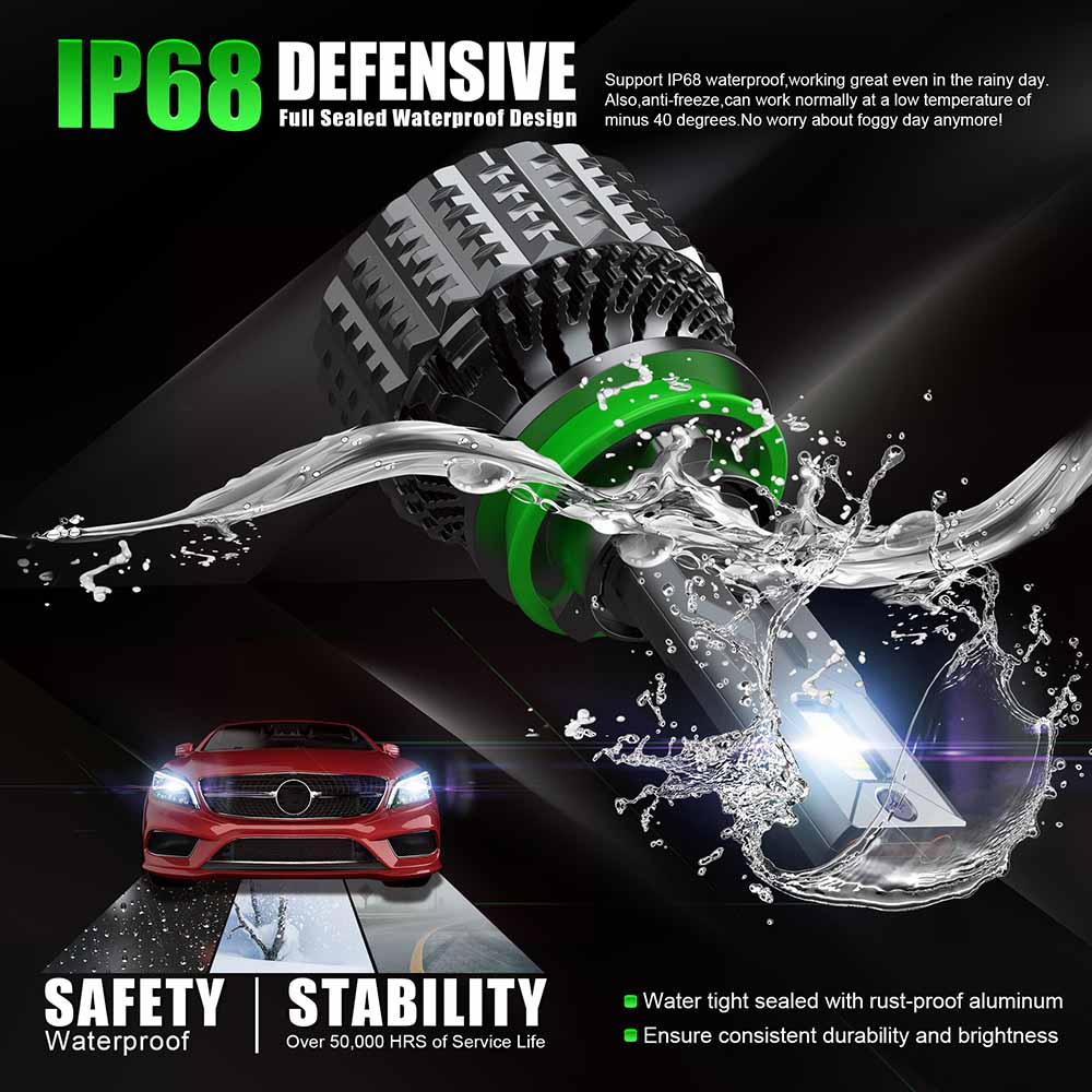 24v 55w 6500k headlight light bulb