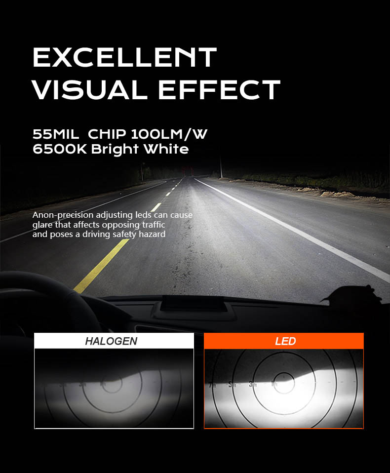 h4 led headlight bulb with fan