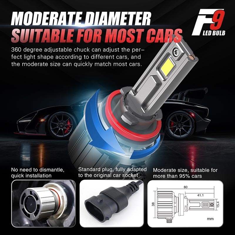 h11 automotive led headlight bulbs
