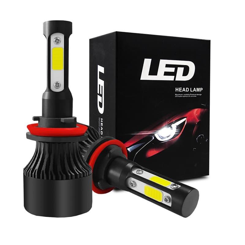 6 sides led headlight bulb