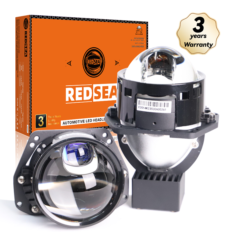 bi LED projector lens headlight